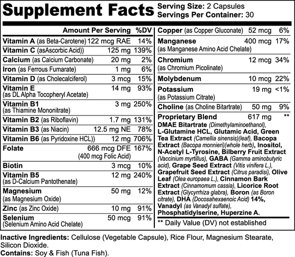 Nootropic Brain & Focus Formula